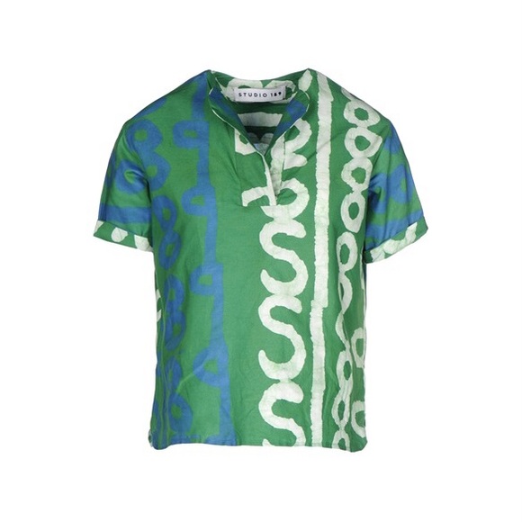 NWT Studio 189 handmade short sleeve top size S - Picture 10 of 10